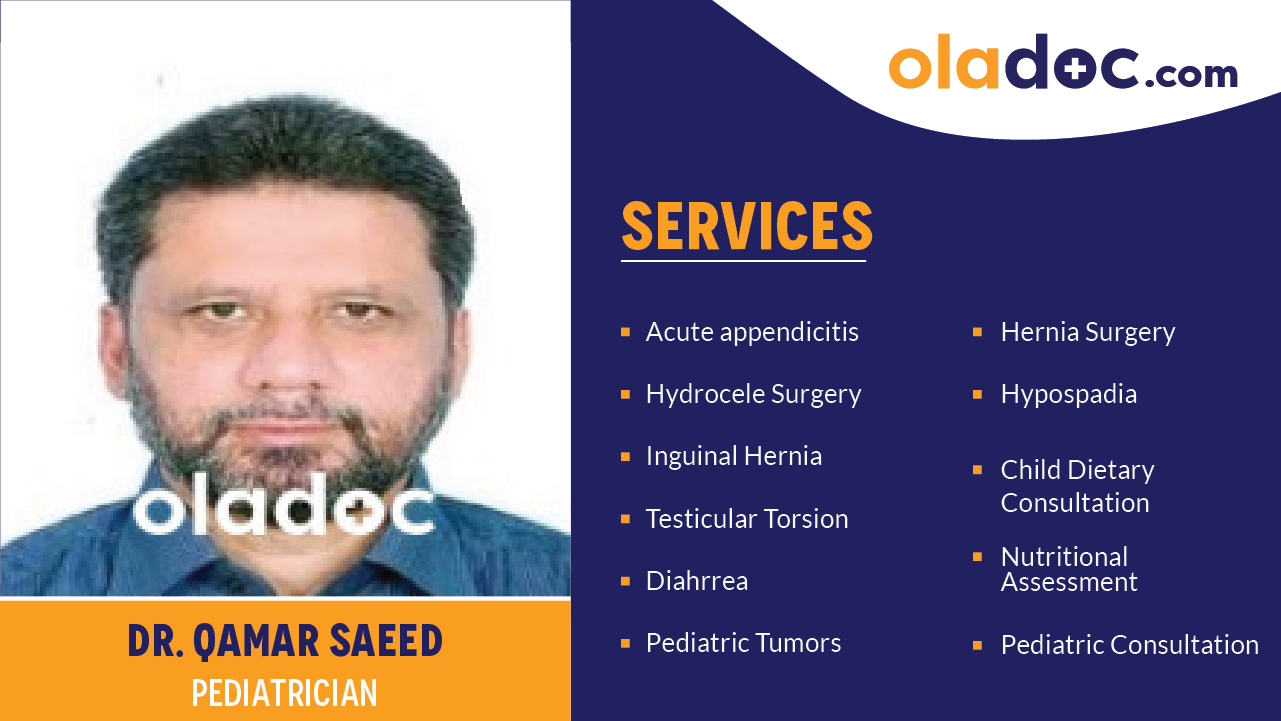Services provided by Dr. Qamar Saeed